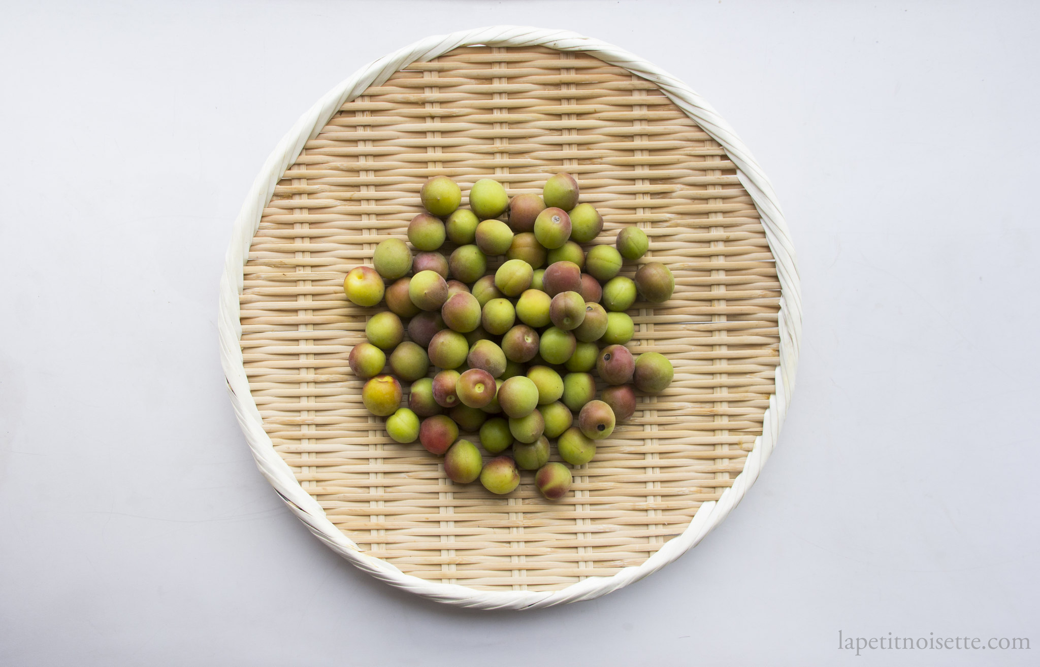 Small unripe Japanese ume