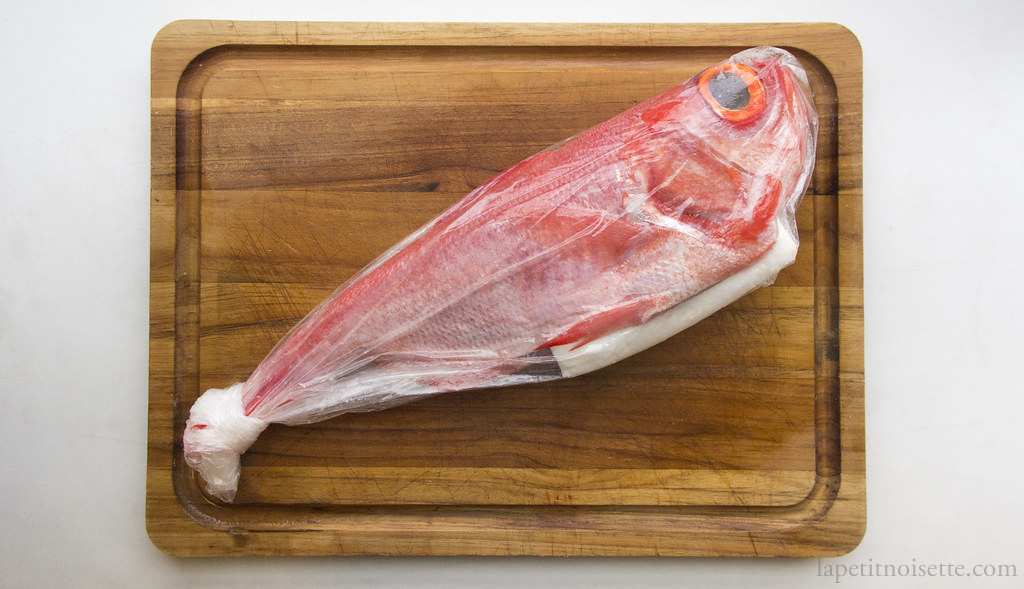 Kinmedai (Golden Eye Snapper) is a deep sea fish that's mild yet full of  umami. Available winter through spring, try it before the season…