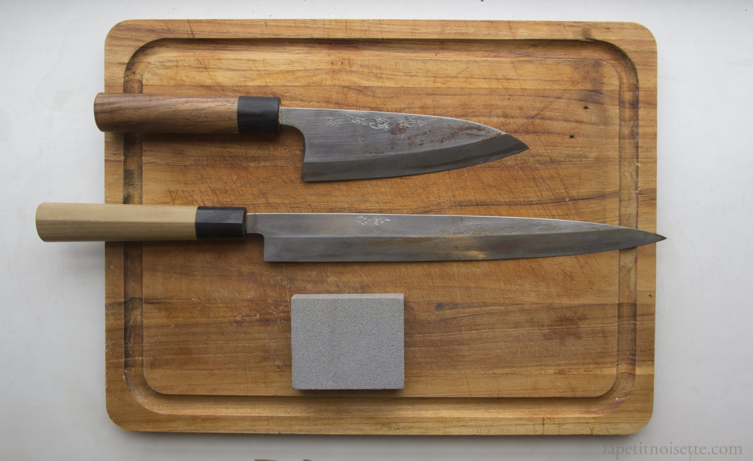 Japanese carbon steel knife care and rust removal from knives The