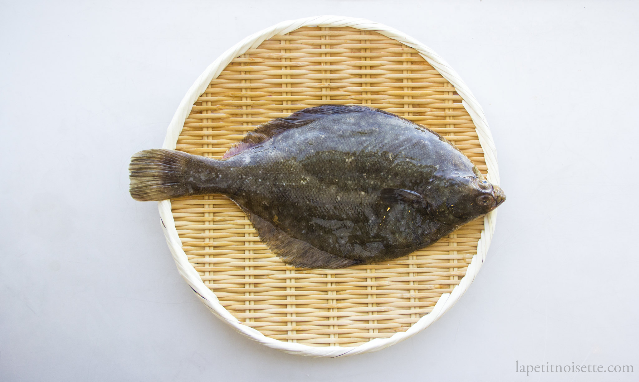 Mako Garei fish on a Japanese colander.