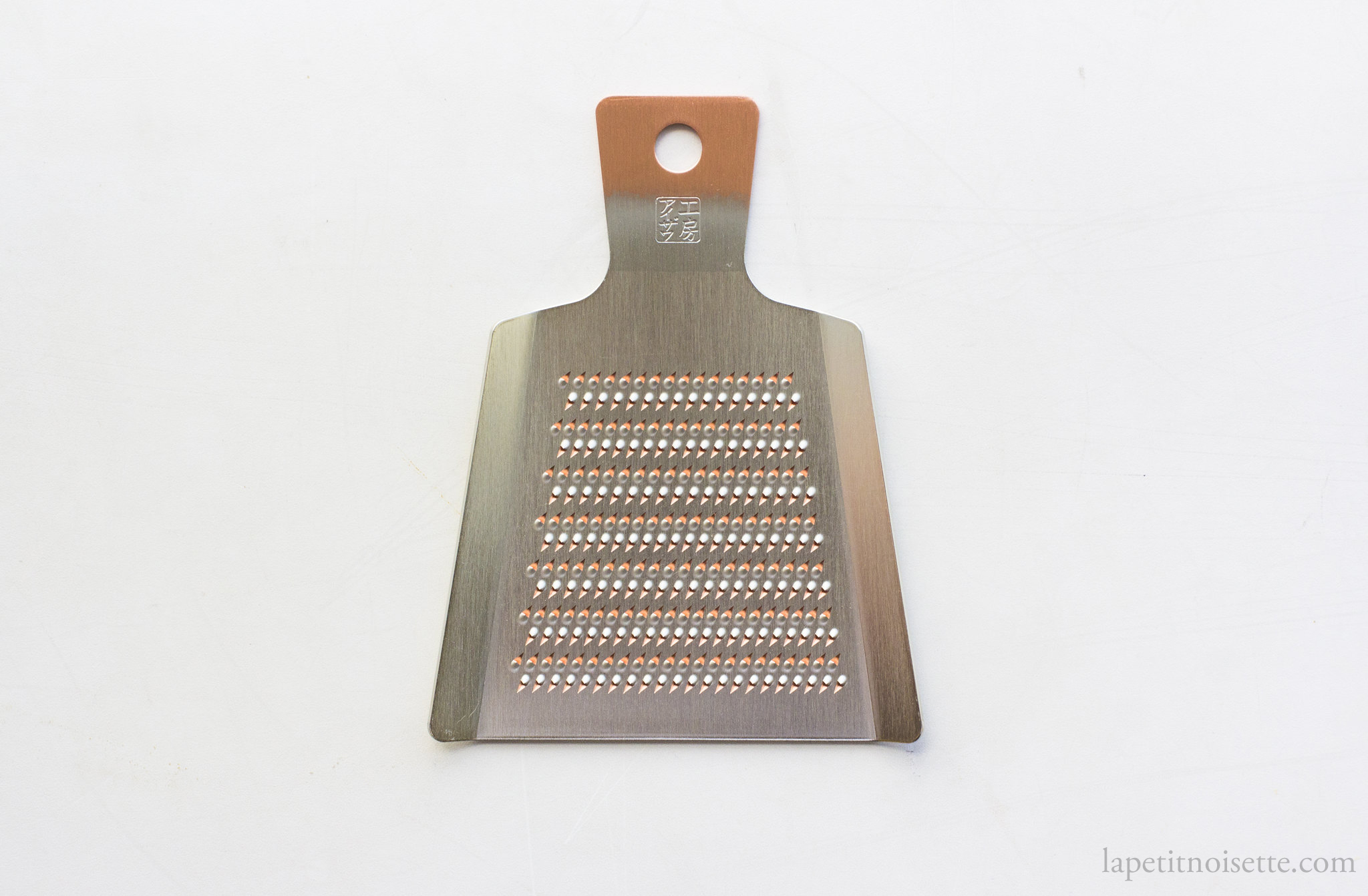 Traditional metal grater for wasabi.