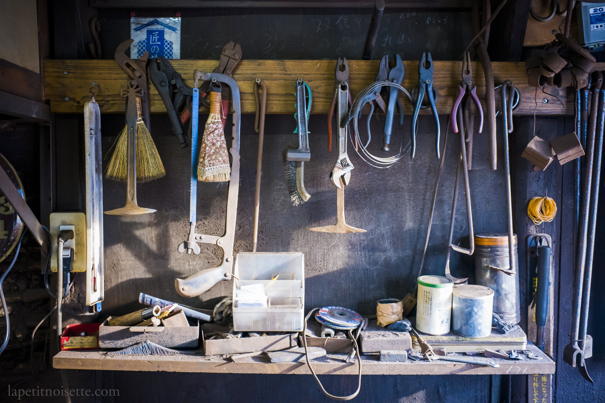 Toshio Ohba's workshop in hakata, Fukuoka.