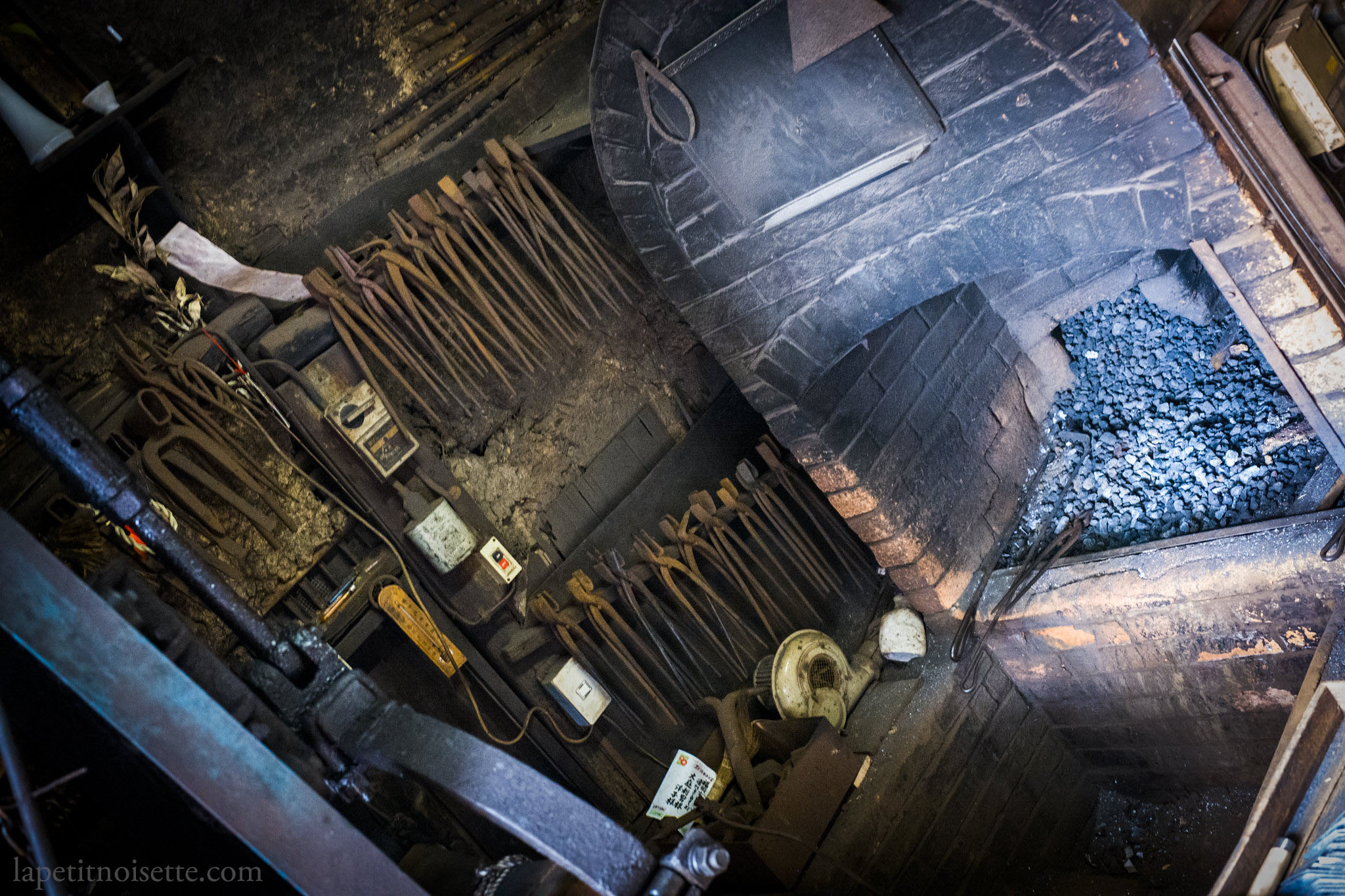 The forge used by Toshio Ohba in Fukuoka.