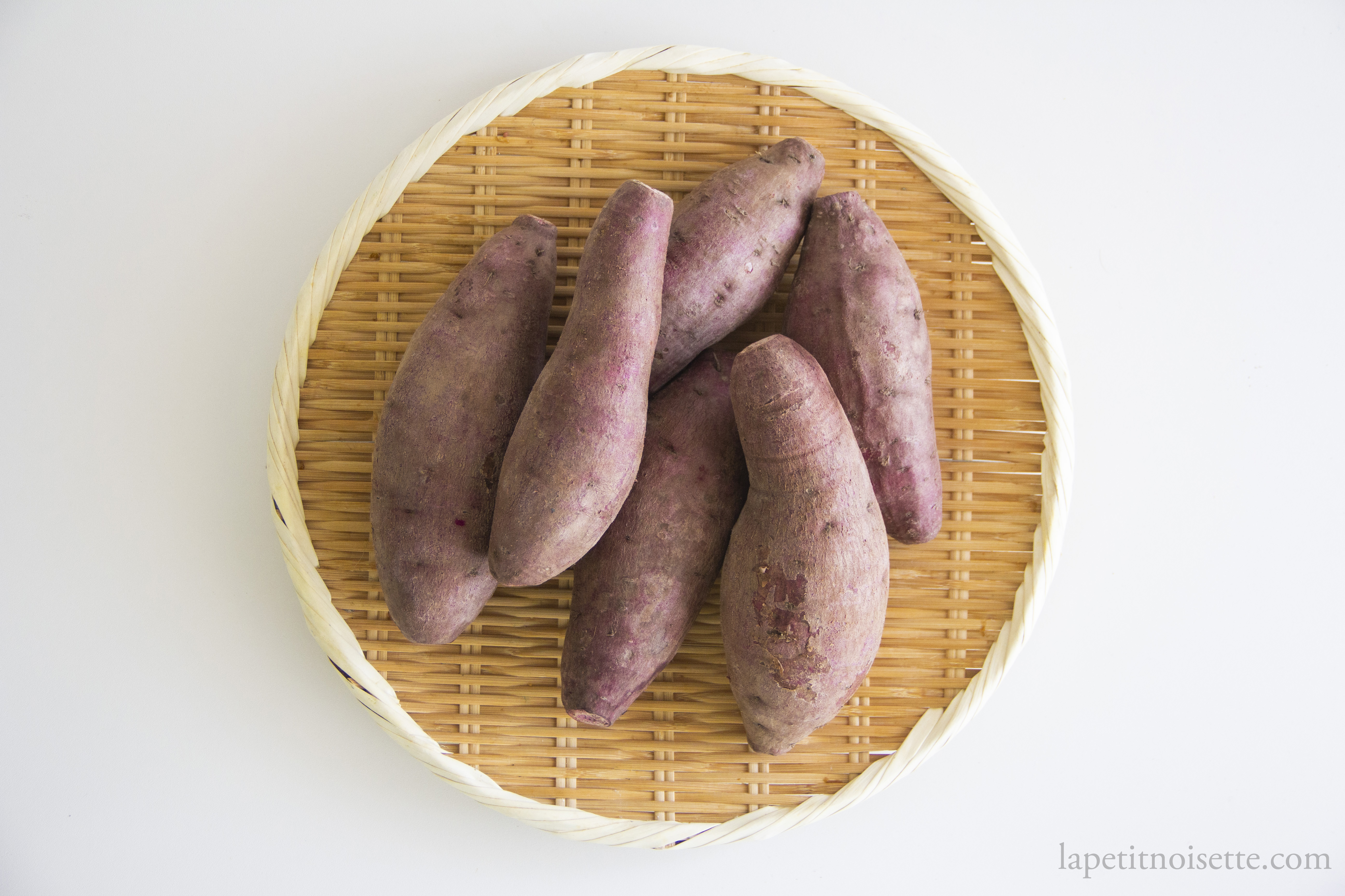 Purple Japanese sweet potato for making vinegar.