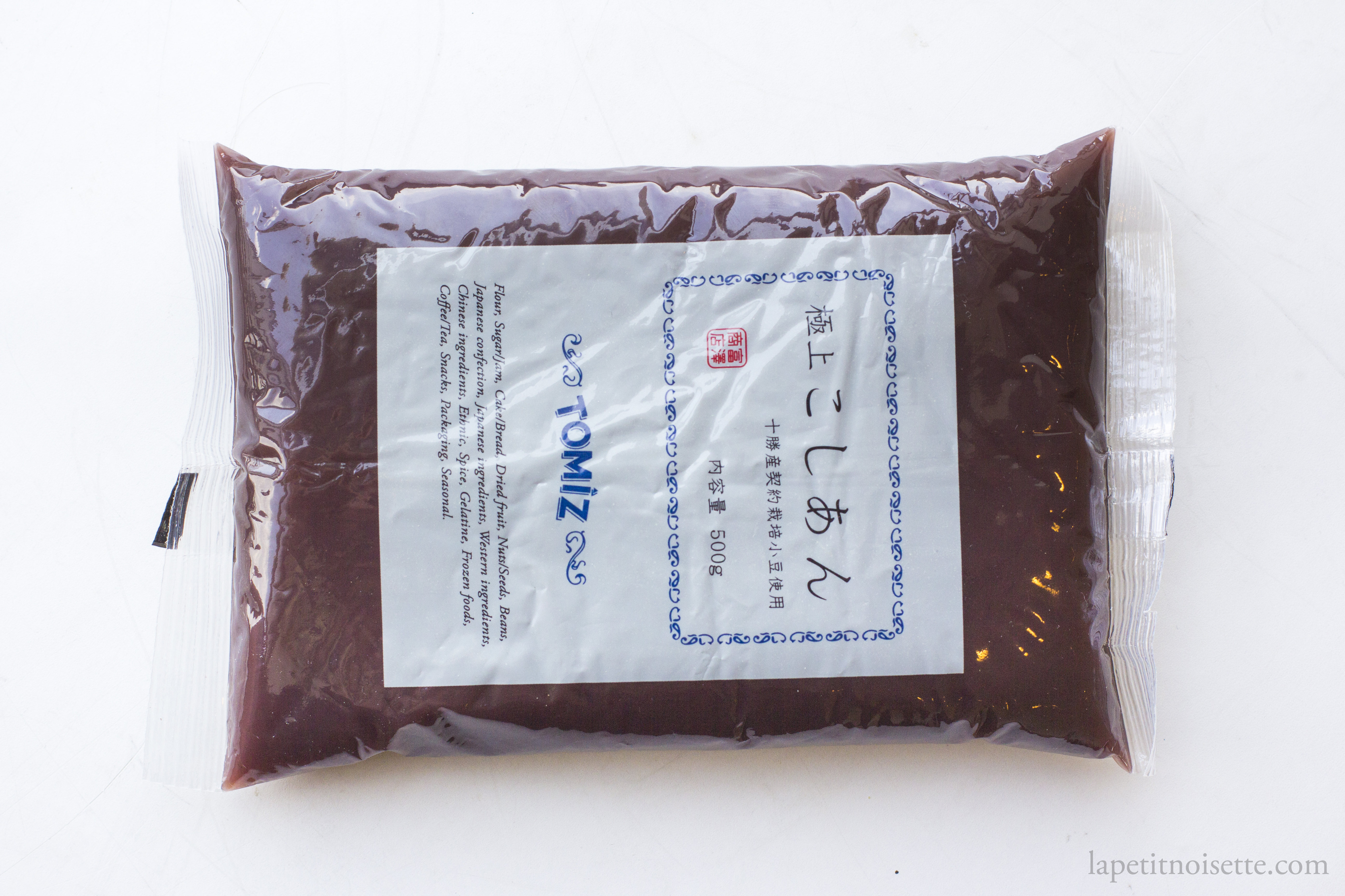 Japanese red bean paste.