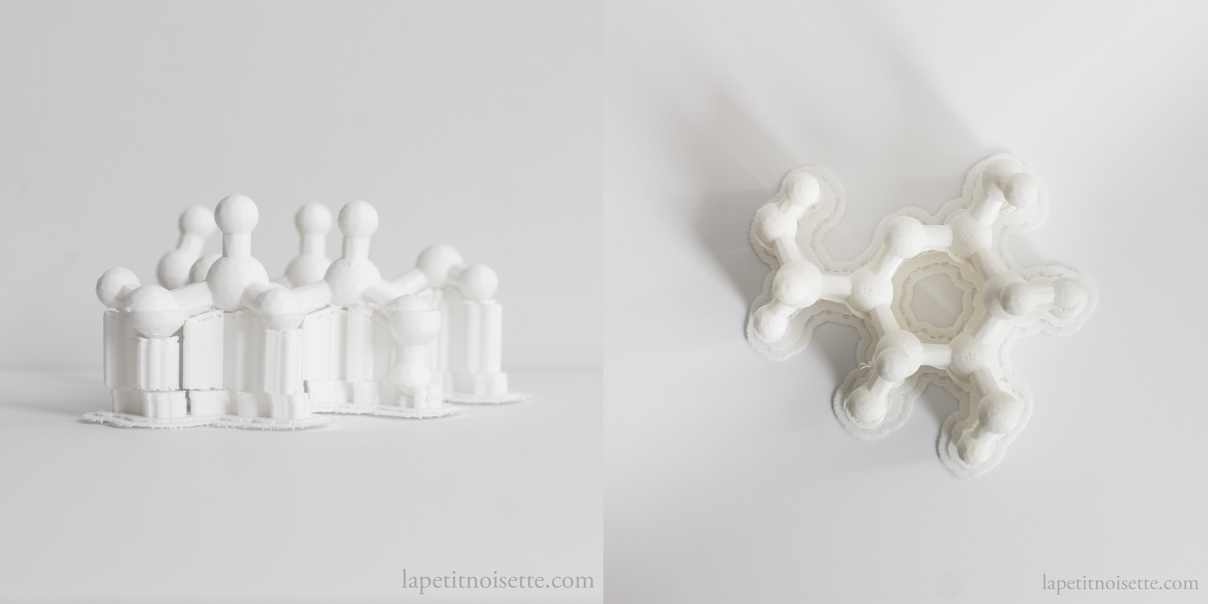 A 3D printed model of glucose
