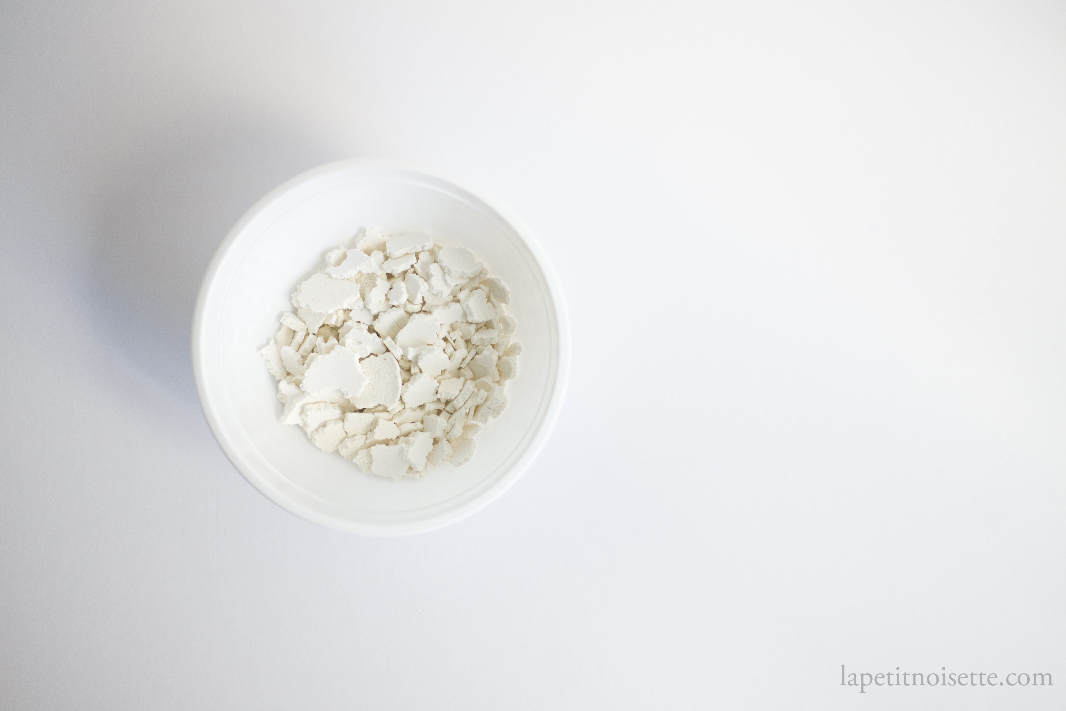 Homemade Shiratamako (白玉粉) flour with a coarser texture compared to store brought.