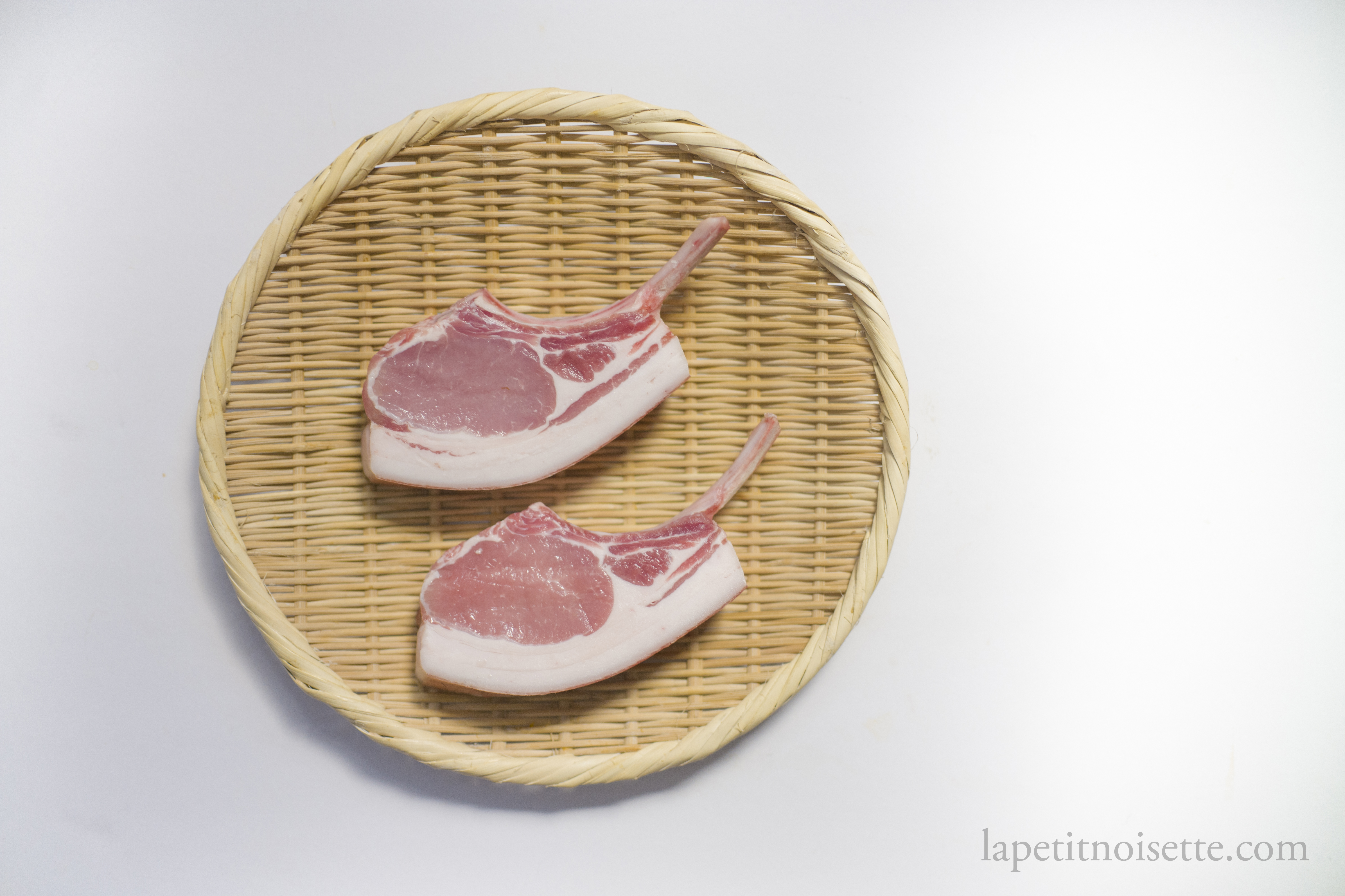 Japanese black pig pork loin.