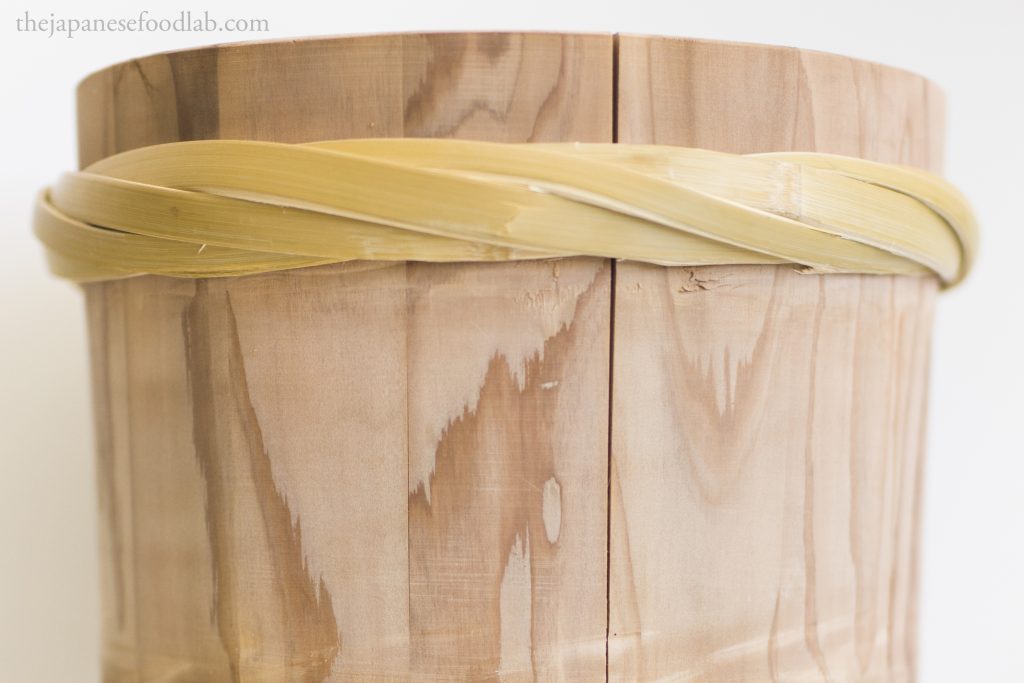 Gap appear between the wood on a miso barrel due to low humidity