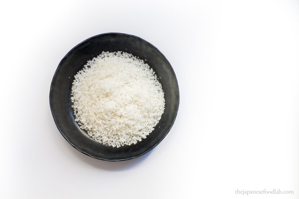 Japanese sea salt used to ferment high quality miso.